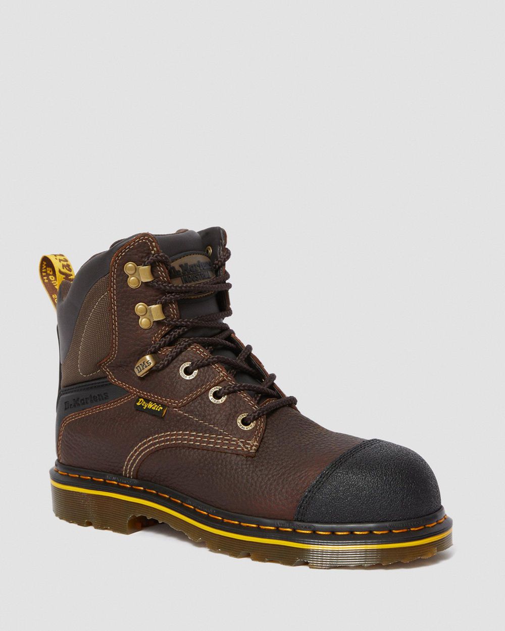 Dr Martens Duxford Waterproof Steel Toe Pracovné Topánky Panske ( Tmavo Hnede/Čierne ) SK 608-XIGKOW